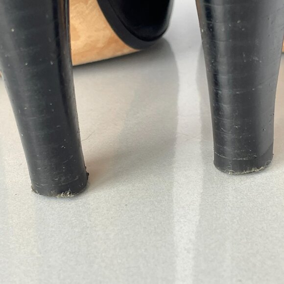 Max Studio Xalt Black Slingback Open Toe Heels - Picture 5 of 11